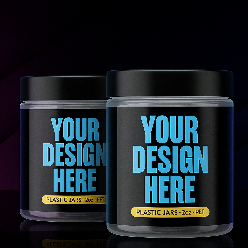 CUSTOM 2OZ JARS (GLASS OR PLASTIC)