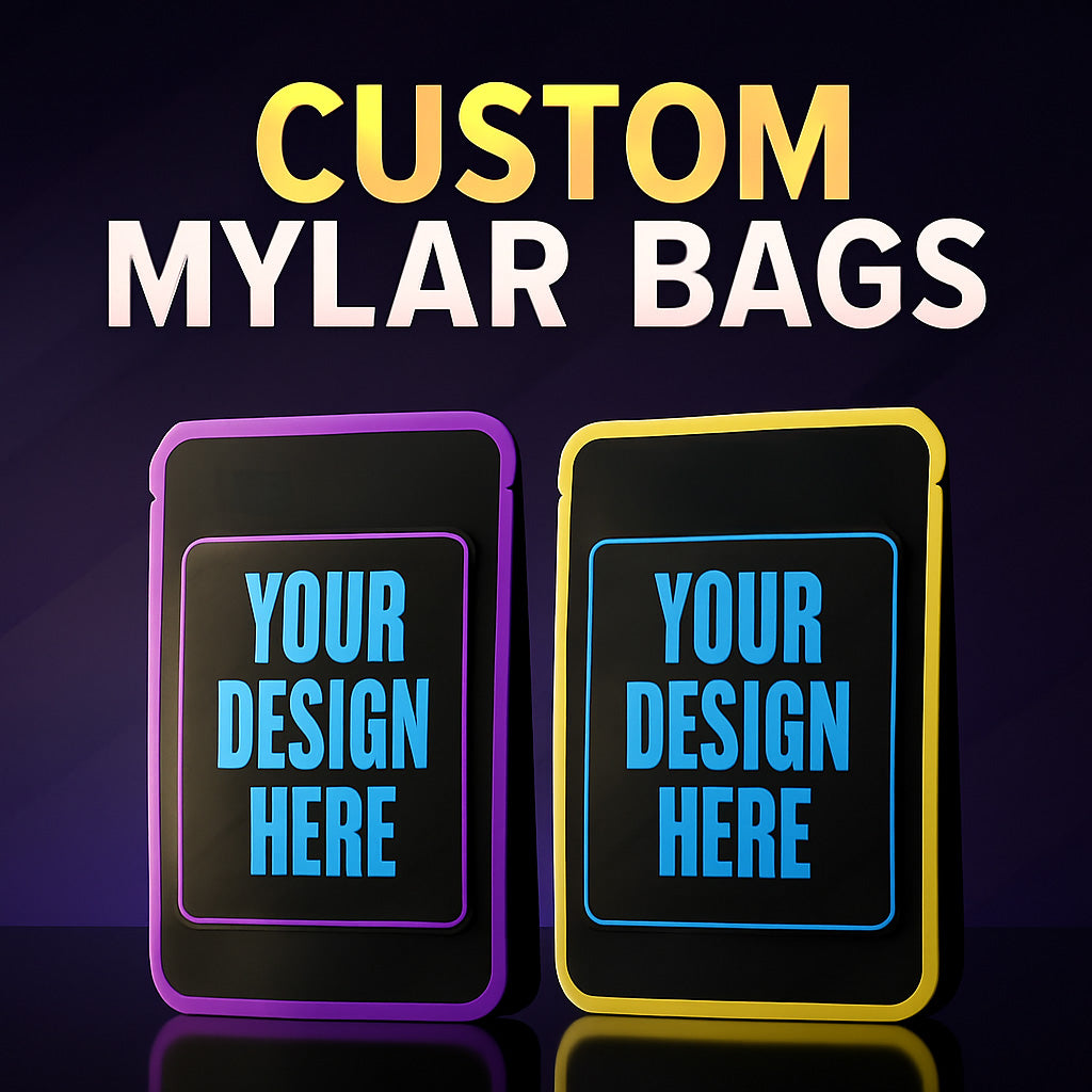 3.5g CUSTOM UV STICKER MYLAR BAGS